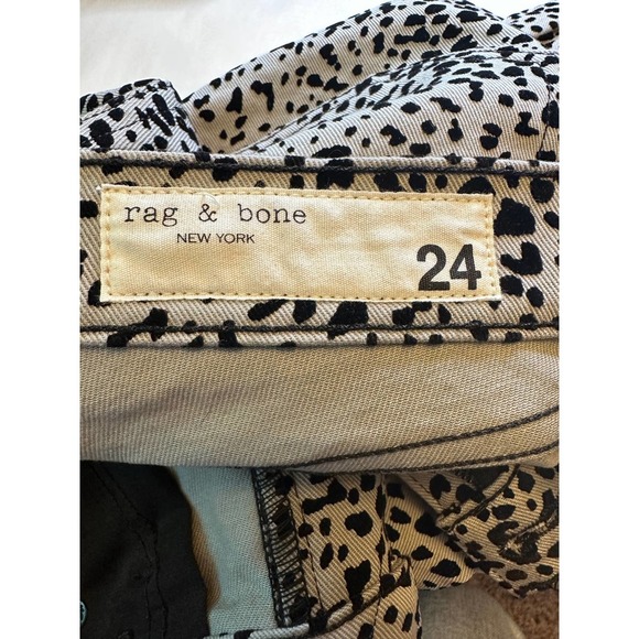 Rag & Bone Hana Grey Cheetah High Rise Crop Ankle Jeans 24 NWT - Picture 9 of 10